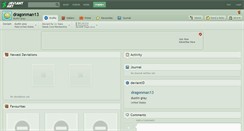 Desktop Screenshot of dragonman13.deviantart.com