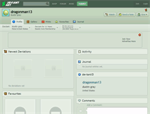 Tablet Screenshot of dragonman13.deviantart.com