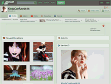 Tablet Screenshot of kindaconfused616.deviantart.com