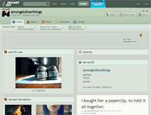 Tablet Screenshot of amongstotherthings.deviantart.com