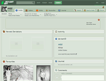 Tablet Screenshot of mizi.deviantart.com