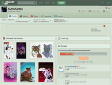 Tablet Screenshot of kuroukarasu.deviantart.com