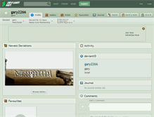 Tablet Screenshot of gary2266.deviantart.com