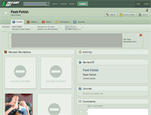 Tablet Screenshot of feet-fetish.deviantart.com