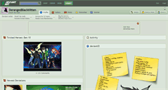 Desktop Screenshot of derangedblackkitten.deviantart.com