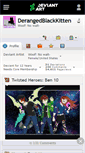 Mobile Screenshot of derangedblackkitten.deviantart.com