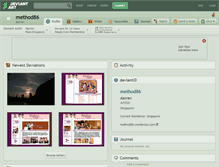 Tablet Screenshot of method86.deviantart.com