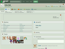 Tablet Screenshot of koko-bot.deviantart.com