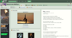 Desktop Screenshot of dance-is-our-destiny.deviantart.com