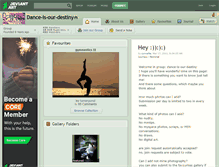 Tablet Screenshot of dance-is-our-destiny.deviantart.com