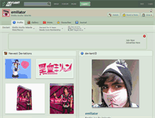 Tablet Screenshot of emiliator.deviantart.com