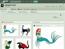 Tablet Screenshot of jakegothicsnake.deviantart.com