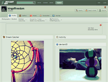 Tablet Screenshot of kingoffreedom.deviantart.com