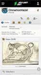 Mobile Screenshot of cinnamonhazel.deviantart.com