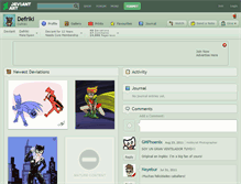 Tablet Screenshot of defriki.deviantart.com