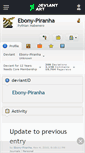 Mobile Screenshot of ebony-piranha.deviantart.com