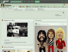 Tablet Screenshot of feltalive.deviantart.com