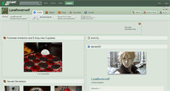 Desktop Screenshot of lunaflowerwolf.deviantart.com