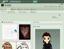 Tablet Screenshot of fox-blood.deviantart.com