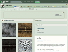 Tablet Screenshot of deanstock.deviantart.com
