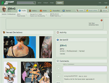 Tablet Screenshot of jd8wg.deviantart.com