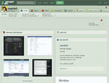 Tablet Screenshot of manha5.deviantart.com