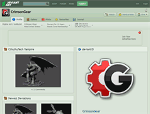 Tablet Screenshot of crimsongear.deviantart.com