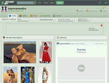Tablet Screenshot of improvementinc.deviantart.com