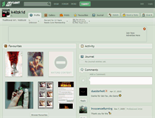 Tablet Screenshot of k40zk1d.deviantart.com
