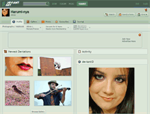 Tablet Screenshot of harumi-nya.deviantart.com