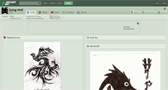 Desktop Screenshot of dying-wolf.deviantart.com