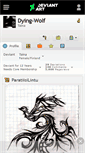 Mobile Screenshot of dying-wolf.deviantart.com