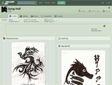 Tablet Screenshot of dying-wolf.deviantart.com