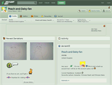 Tablet Screenshot of peach-and-daisy-fan.deviantart.com