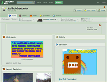 Tablet Screenshot of joshhutchersonluv.deviantart.com