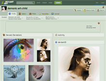 Tablet Screenshot of demonic-art-child.deviantart.com