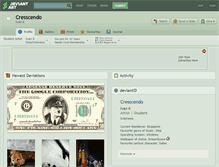 Tablet Screenshot of cresscendo.deviantart.com