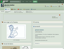 Tablet Screenshot of ghostevolution.deviantart.com