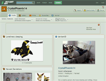 Tablet Screenshot of crystalphoenix14.deviantart.com