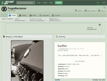Tablet Screenshot of forgedreclaimer.deviantart.com