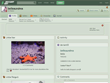 Tablet Screenshot of belleaundrea.deviantart.com