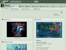 Tablet Screenshot of biorave.deviantart.com