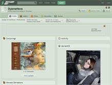 Tablet Screenshot of dyannenova.deviantart.com