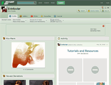 Tablet Screenshot of evinfowler.deviantart.com