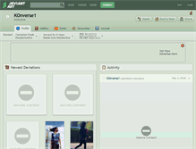 Tablet Screenshot of konverse1.deviantart.com