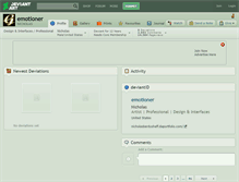 Tablet Screenshot of emotioner.deviantart.com