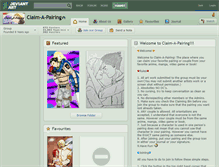 Tablet Screenshot of claim-a-pairing.deviantart.com