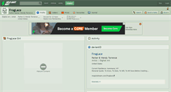 Desktop Screenshot of froglace.deviantart.com