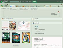 Tablet Screenshot of jac7b.deviantart.com