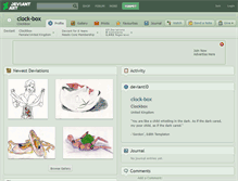 Tablet Screenshot of clock-box.deviantart.com